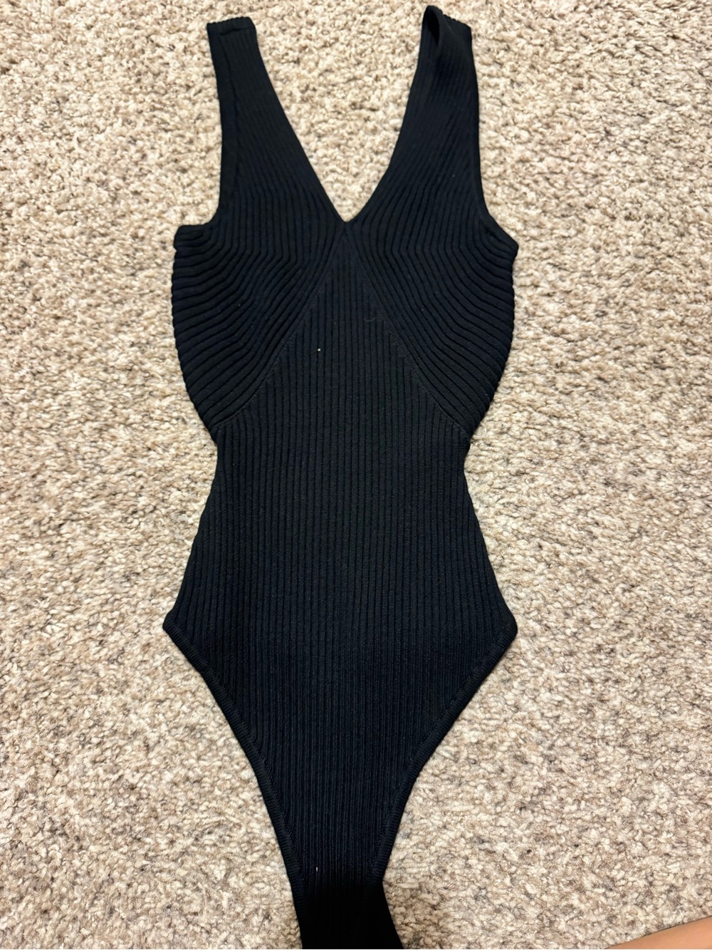 Abercrombie knitted Ribbed tank bodysuit